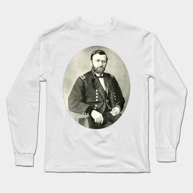 Union General Ulysses S Grant Photo Portrait Long Sleeve T-Shirt by Naves